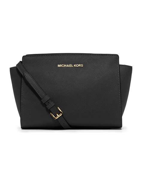 michael kors medium messenger black|Michael Kors medium crossbody.